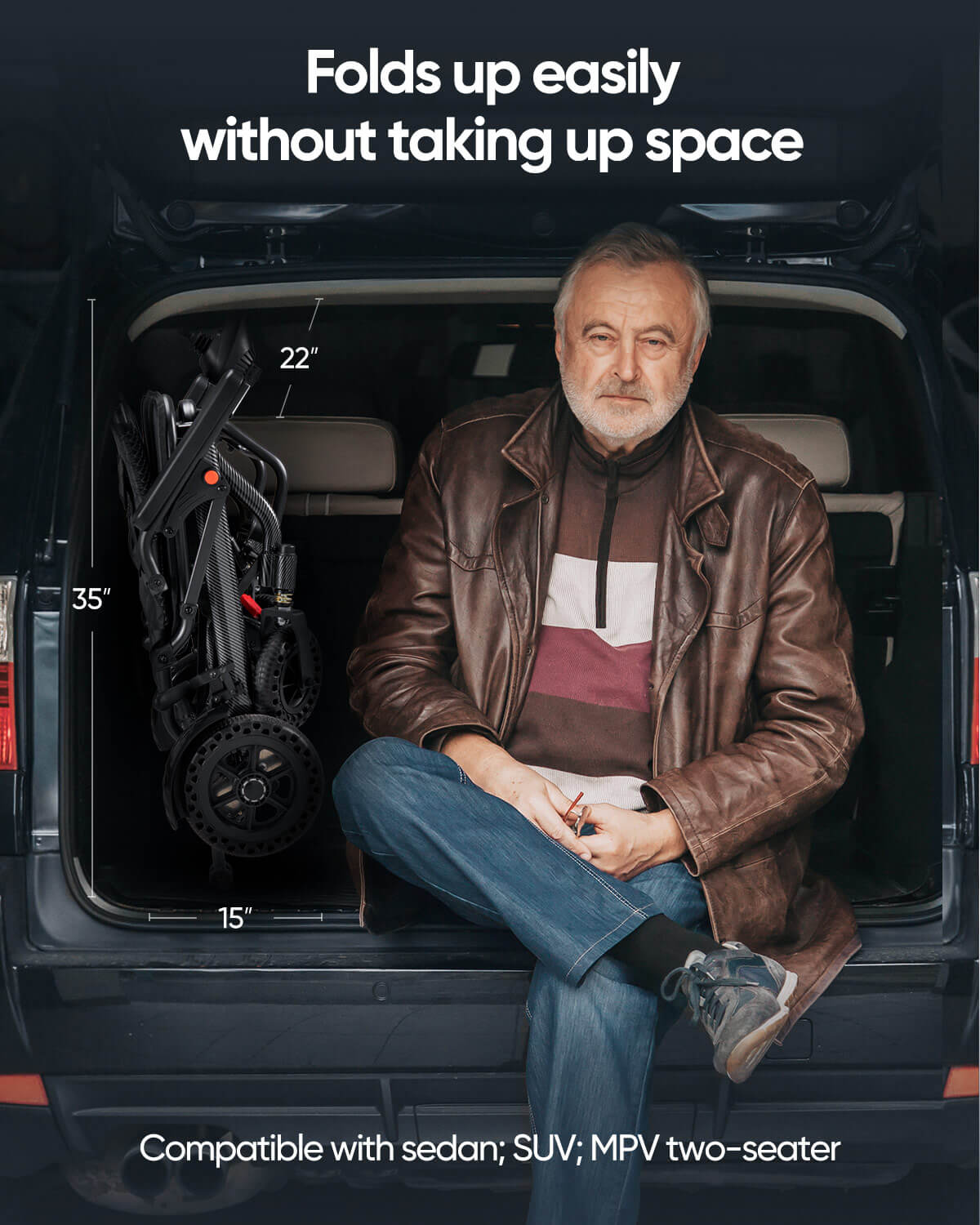 Verpal Airline Approval Lightweight Electric Wheelchair A03D