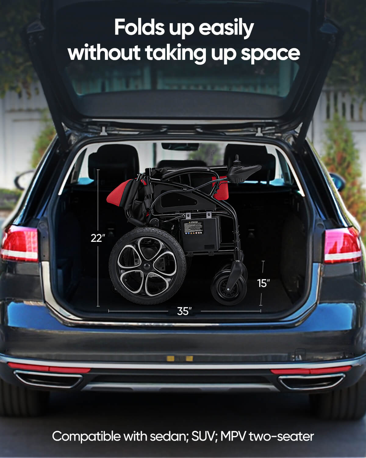 Verpal Powerful Electric Wheelchair W5213