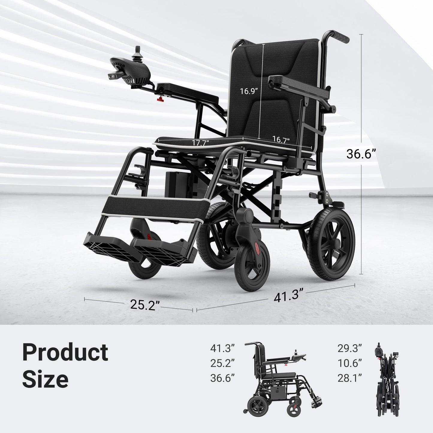 Verpal Lightweight Comfort Cushion Power Wheelchair KR8810