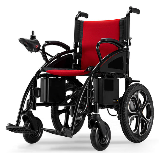 VERPAL Foldable Electric Wheelchair W5213—【500W Dual Motors,Up to 20 Mile Range,All Terrain Motorized Wheelchair】