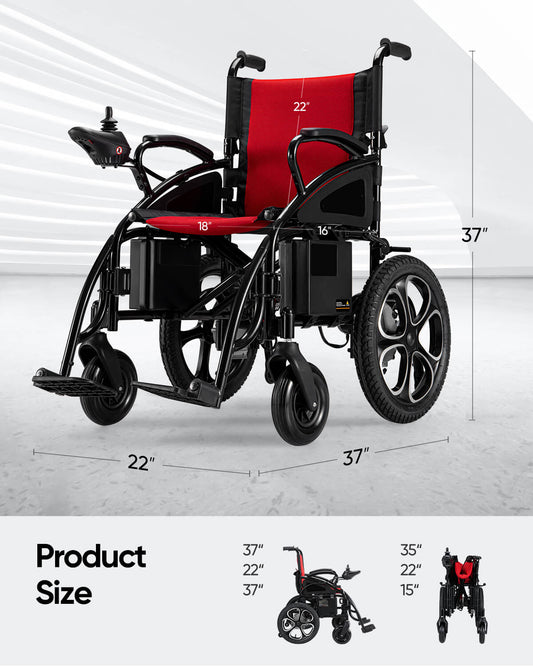 VerPal Powerful Electric Wheelchair W5213