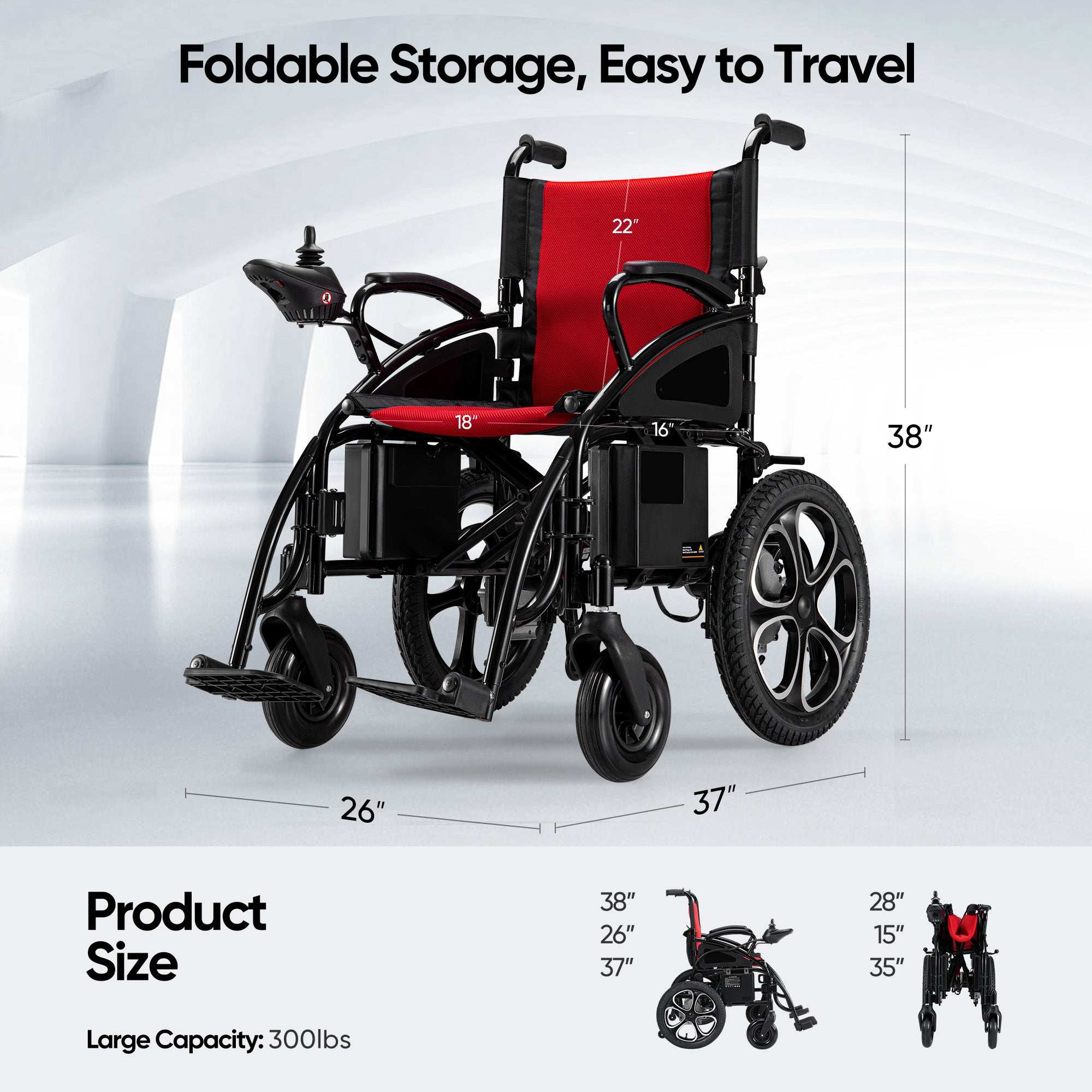 Verpal Powerful Electric Wheelchair W5213 – Verpal