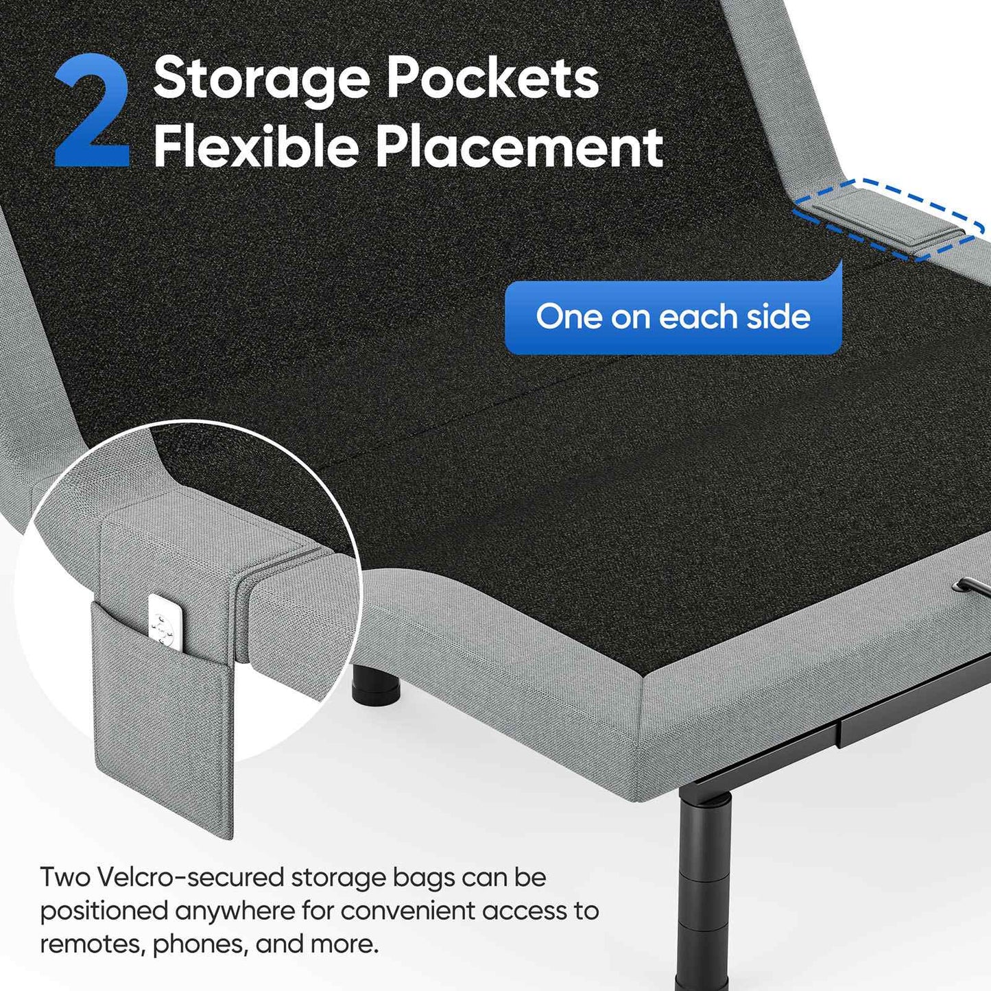 Verpal Queen Adjustable Bed Frame with Zero Gravity and Wireless Remote