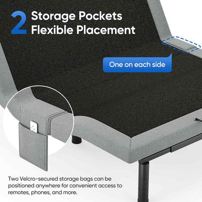 Verpal Queen Adjustable Bed Frame with Zero Gravity and Wireless Remote