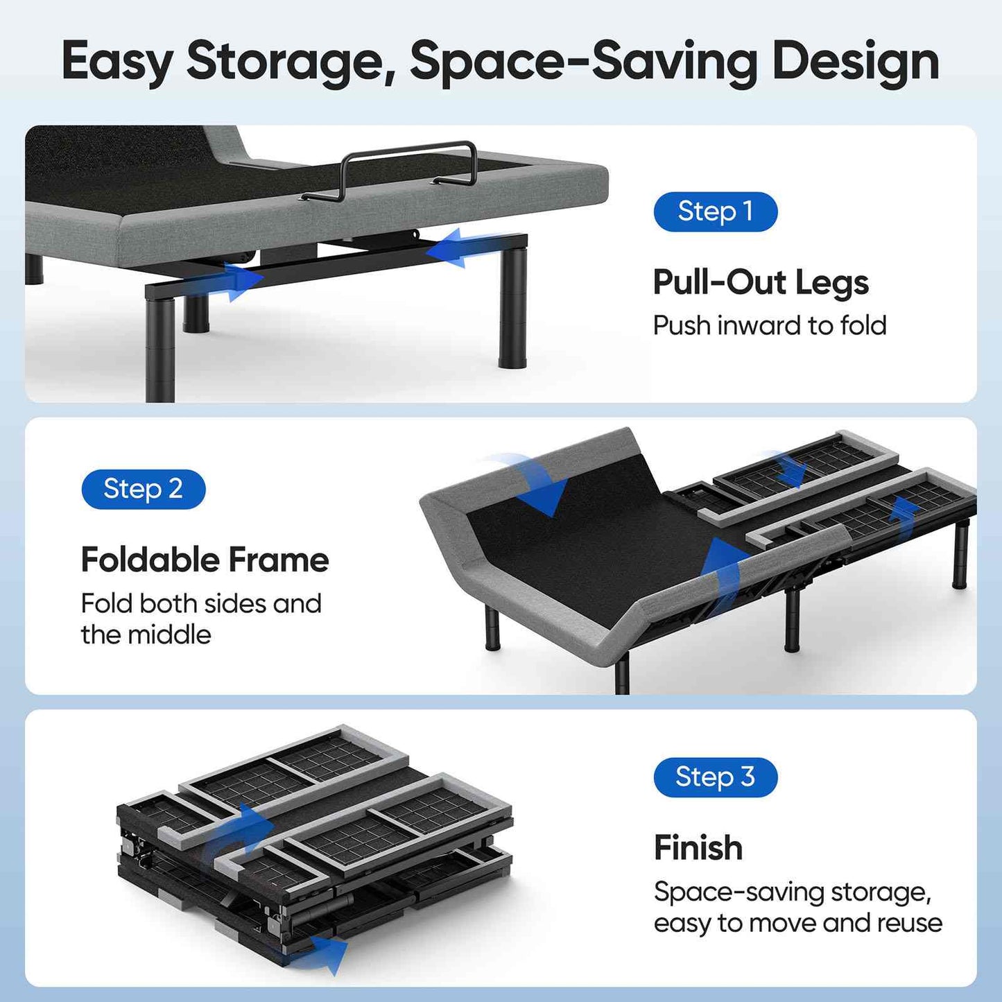 Verpal Queen Adjustable Bed Frame with Zero Gravity and Wireless Remote