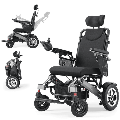 Verpal Upgrade Reclining Foldable Electric Wheelchairs YL9003