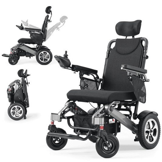 Verpal Upgrade Reclining Foldable Electric Wheelchairs YL9003