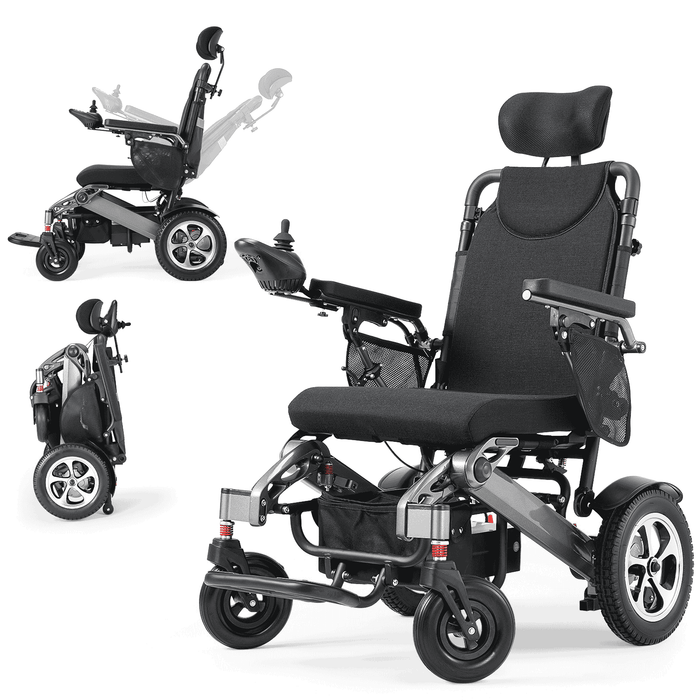 Verpal Comfort Reclining Foldable Electric Wheelchairs YL9003 （High capacity）