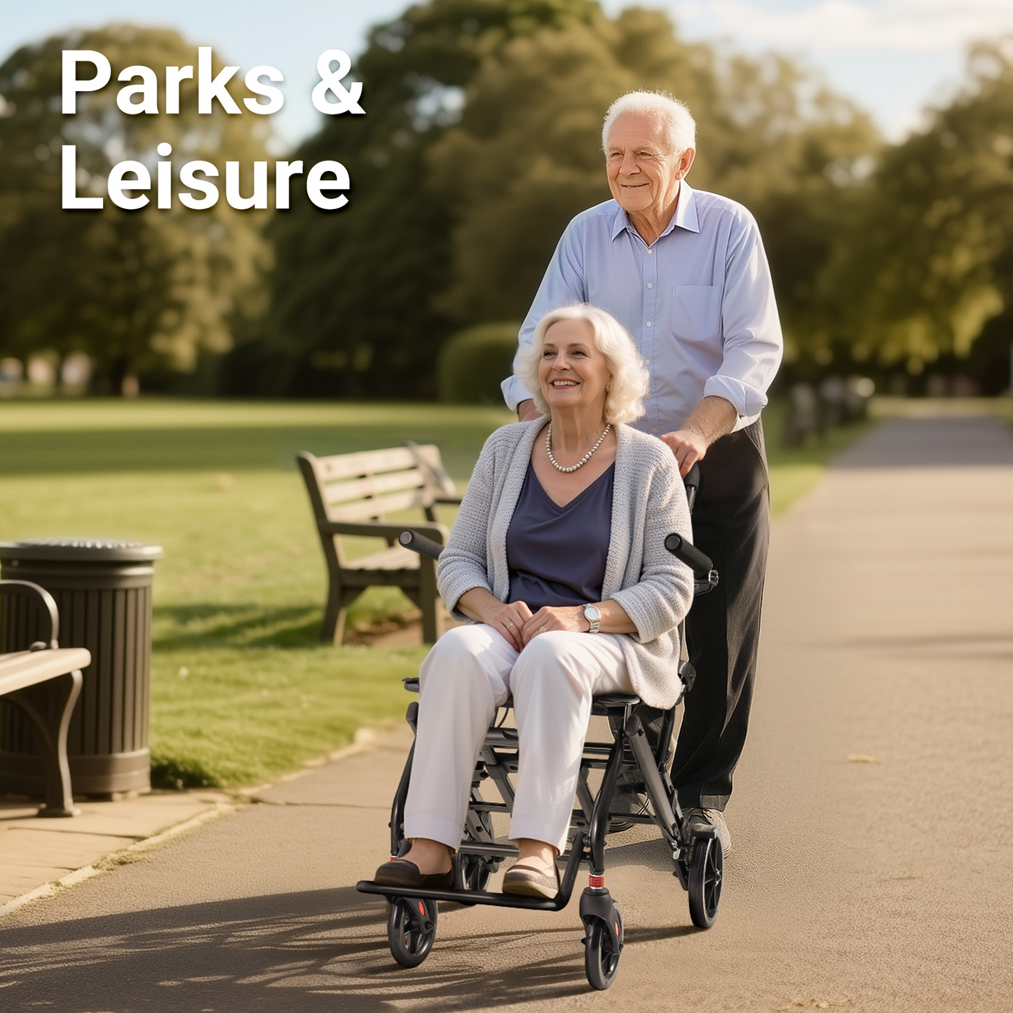 Verpal Travel Friendly Flexible Manual Wheelchair DH01413