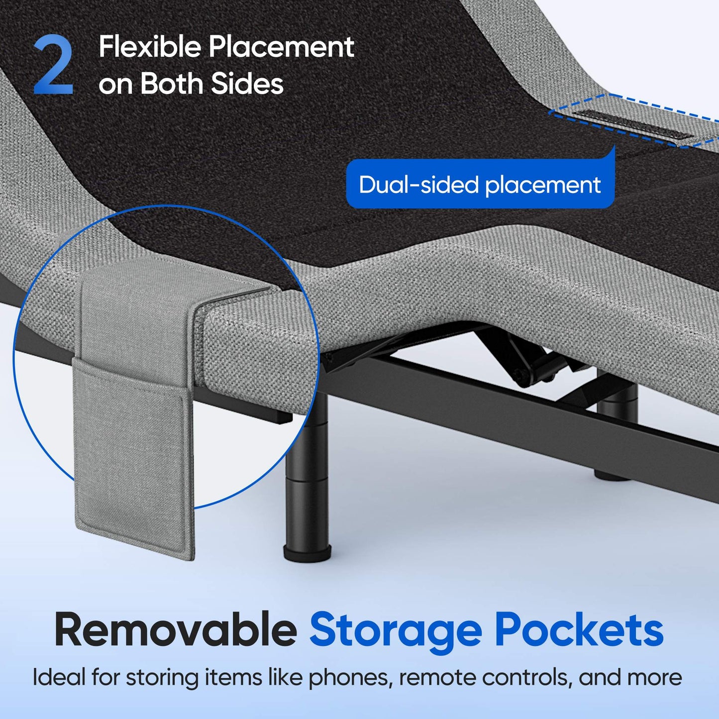 Verpal Zero Gravity Adjustable Bed Frame with Massage and Wireless Remote