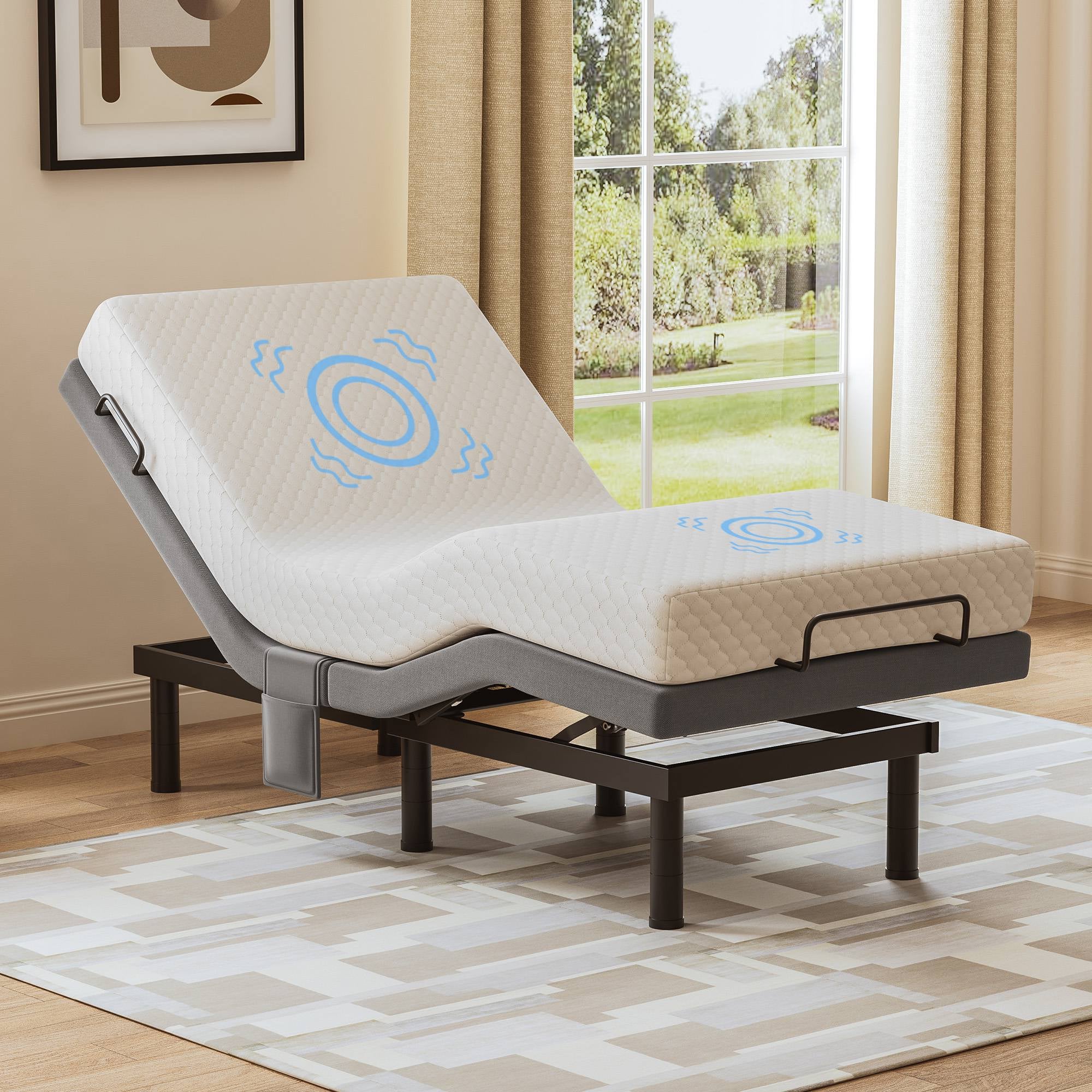 Verpal Zero Gravity Adjustable Bed Frame with Massage and Wireless