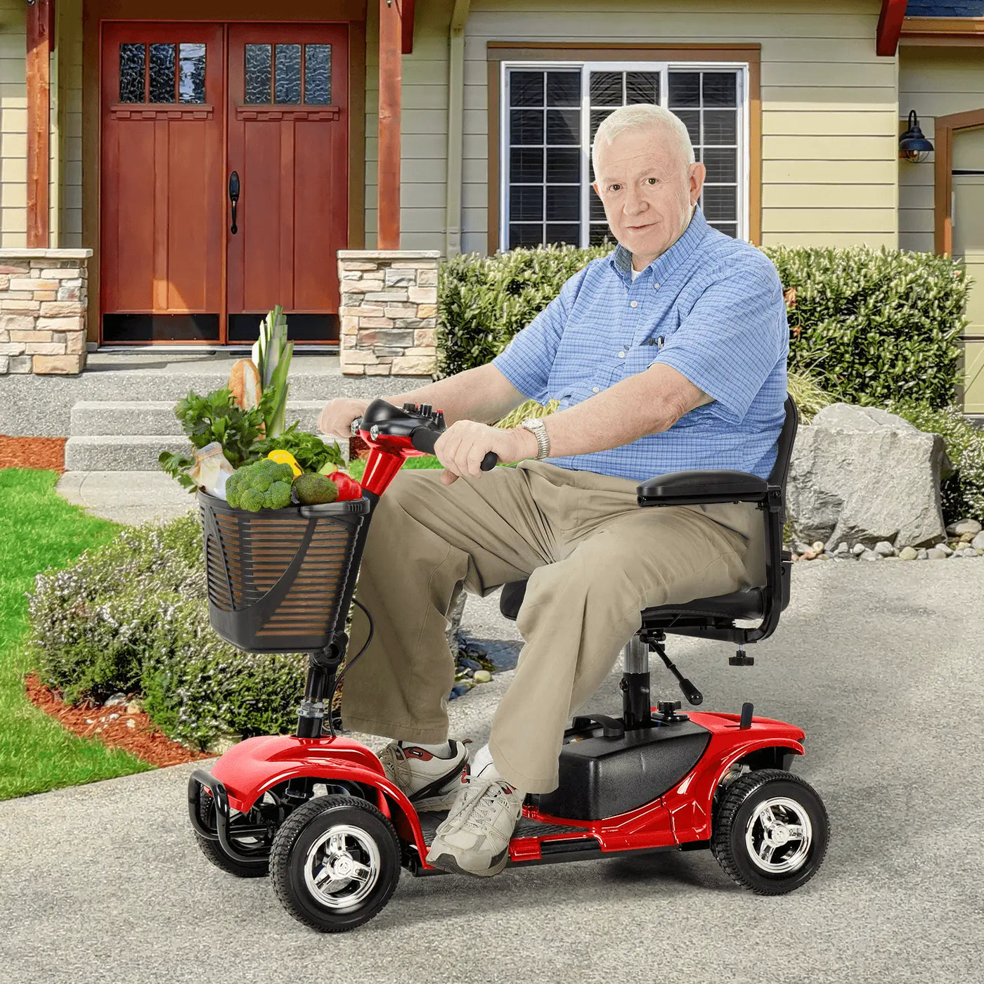 Senior enjoying mobility outdoors