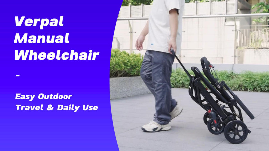 Verpal Manual Wheelchair | Easy Outdoor Travel & Daily Use