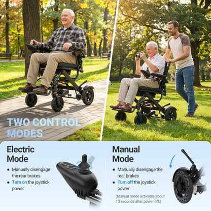 Verpal Lightest-In-Class Carbon Fiber Electric Wheelchair 6101