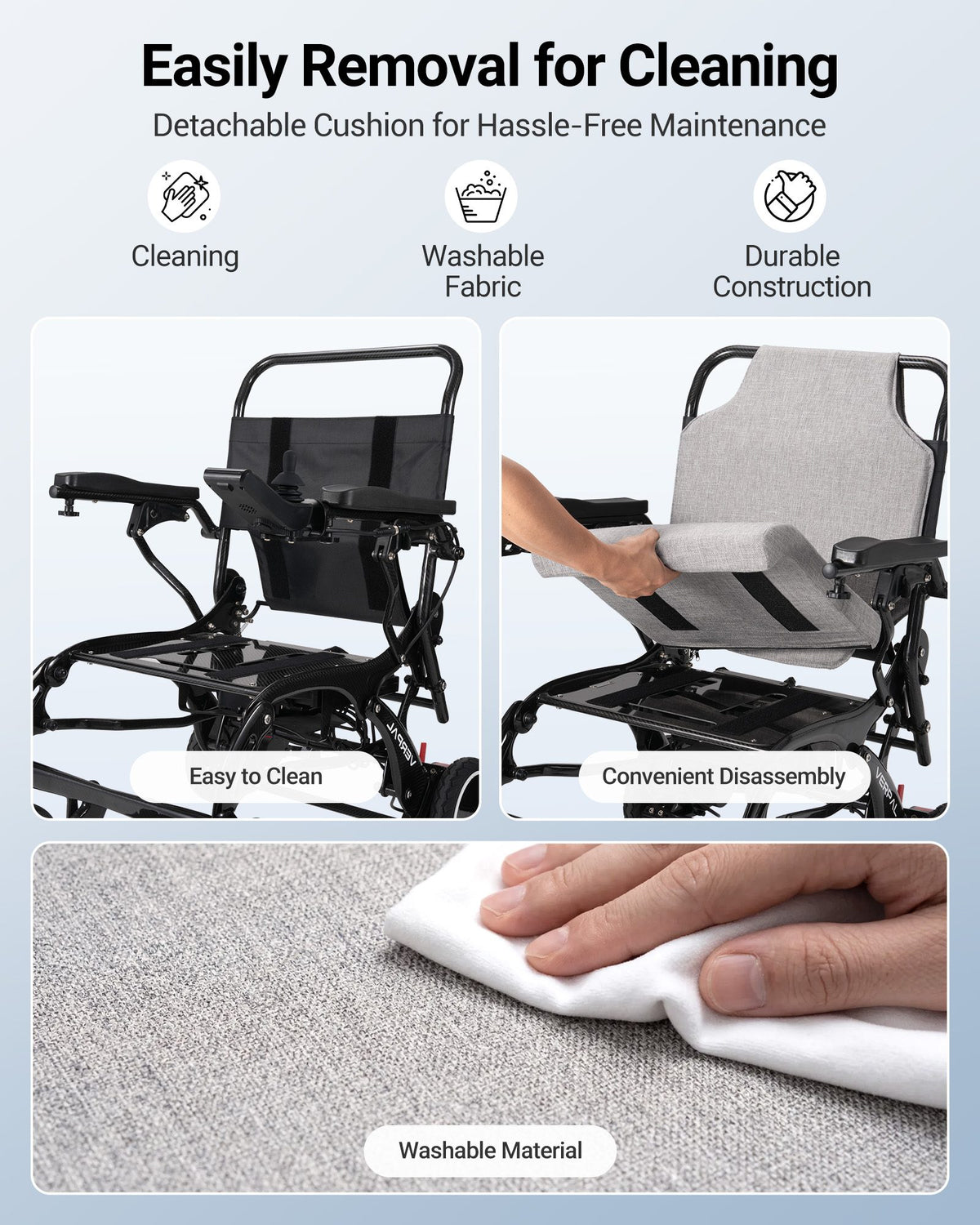 Verpal Wireless Charging and LCD Display  Electric Wheelchair DC01 VERPAL