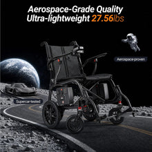 Verpal Ultra Lightweight Carbon Fiber Electric Wheelchair with Caregiver Remote Control VERPAL