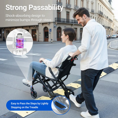 Verpal Travel Friendly Flexible Manual Wheelchair DH01413
