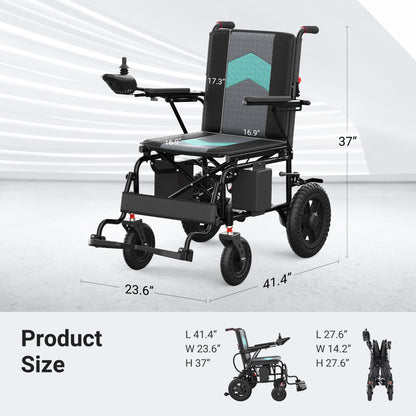 Verpal Powerful Upgrade Long Range Electric Wheelchair E310H