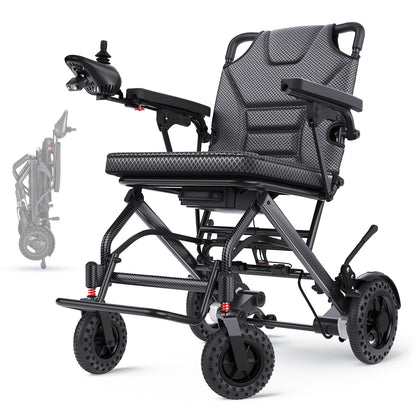 Verpal Upgrade Airline-Approved Lightweight Folding Electric Wheelchair A406
