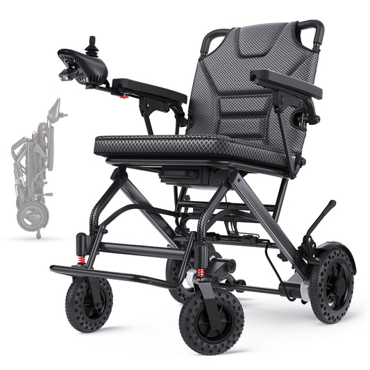 Verpal Upgrade Airline-Approved Lightweight Folding Electric Wheelchair A406