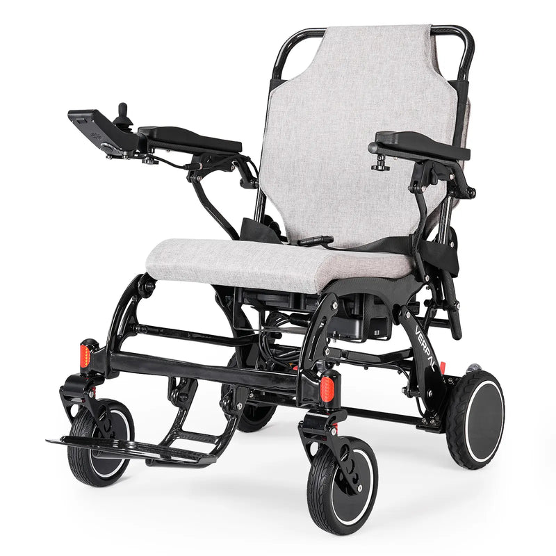 Load image into Gallery viewer,VERPAL Wireless Charging and LCD Display  Electric Wheelchair DC01 — 【43lbs, Lightweight Carbon Fiber,20 Miles Long Range,All Terrain,Portable,Airline Approved】
