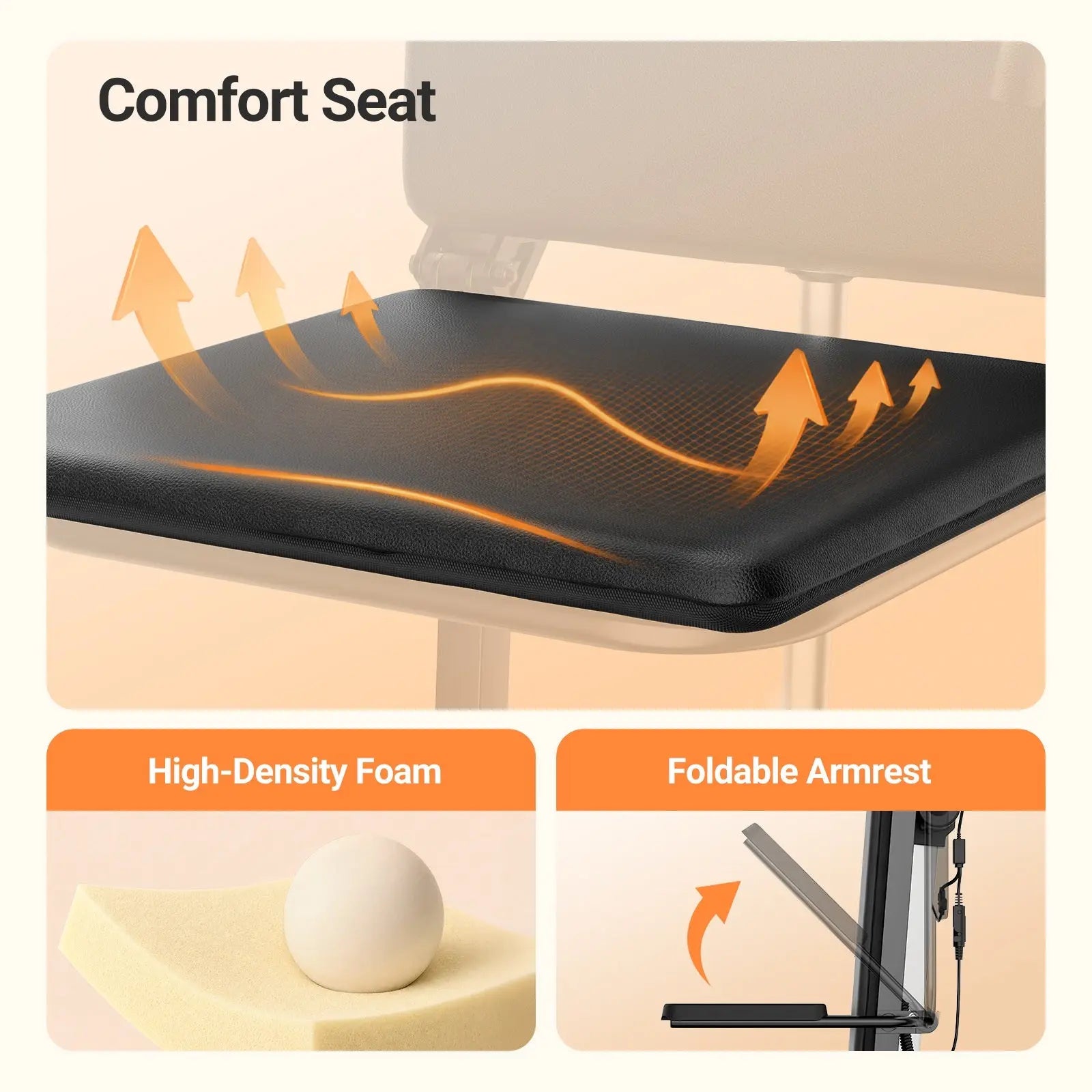 Verpal Caregiver-friendly Heavy-Duty 450lbs 4-Wheel Non-Slip Electric Chair Lift VERPAL