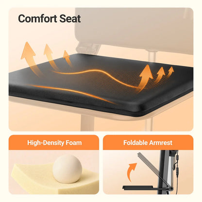 Verpal Caregiver-friendly Heavy-Duty 450lbs 4-Wheel Non-Slip Electric Chair Lift VERPAL