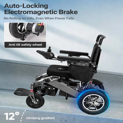 Verpal Lightweight Intelligent Folding Power Wheelchair YL9000 (High capacity） VERPAL