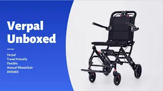 Video Ultra Lightweight Transport Wheelchair Unboxed