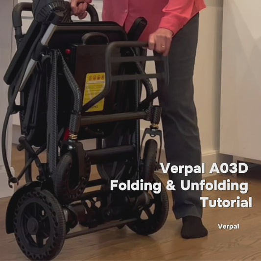 Verpal Airline Approval Lightweight Electric Wheelchair A03D